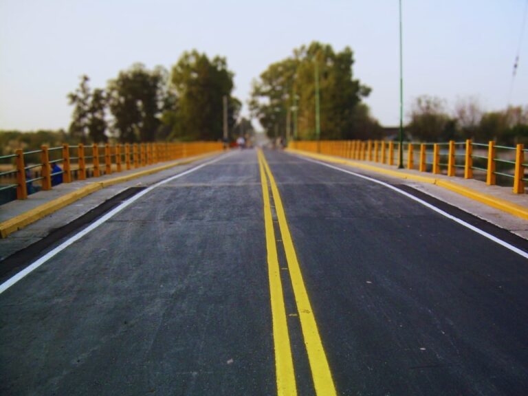 Obras de arte y pavimento en tigre