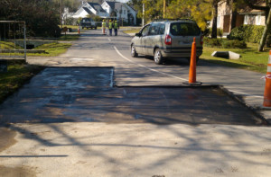 Obras parche de pavimento para mantenimiento de infraestructura