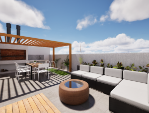 terraza edificio desarrollo privado